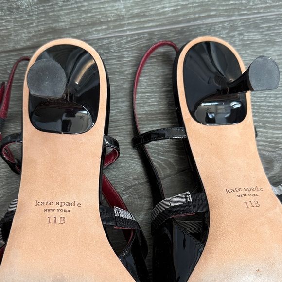 Kate Spade Maritza Black Patent Leather Heels size 11 - Picture 8 of 9
